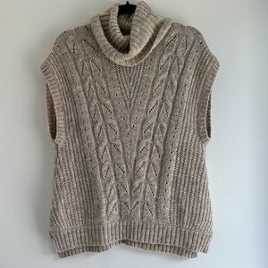 LOUNGE NINE | Sleeveless Knit Turtleneck Sweater